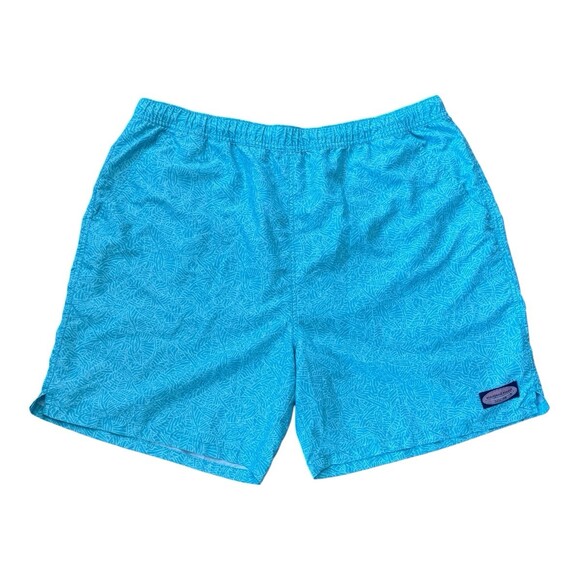 Vineyard Vines Other - Vineyard Vines Men’s XL Swim Trunks Turquoise Blue Geometric Print